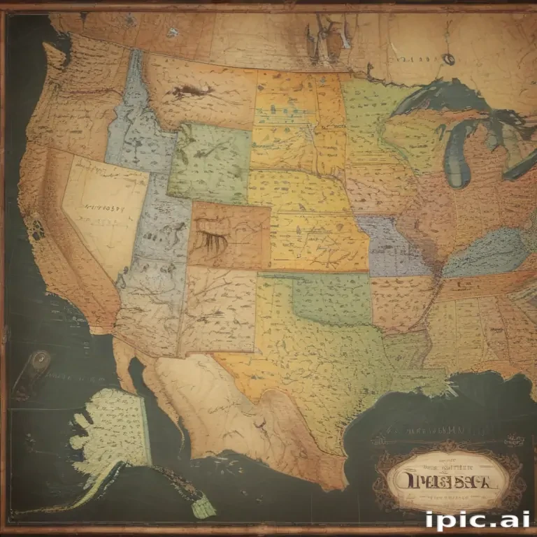 usa map with states