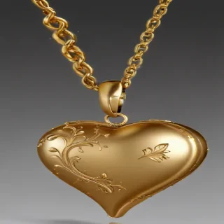 gold heart png