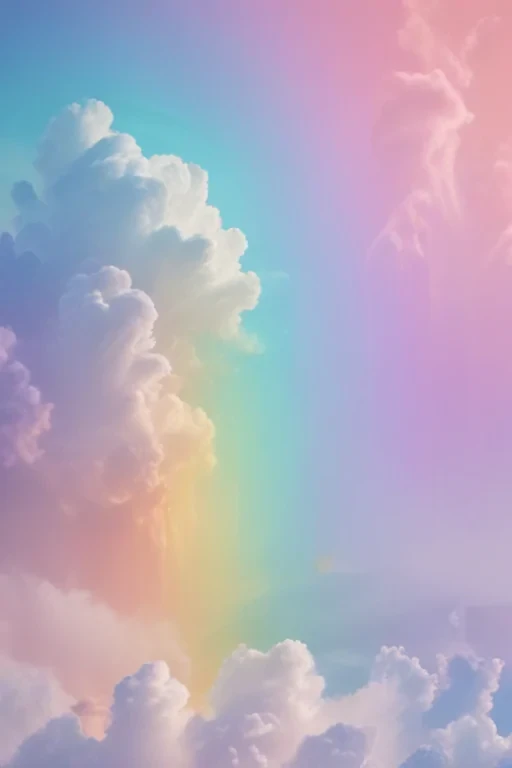 pastel rainbow aesthetic wallpaper