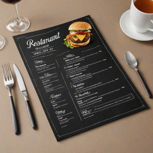 restaurant menu mockup free