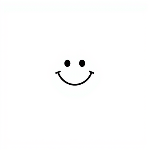 Generate a minimalist line art image of a speech bubble with a smiley face and question mark, using a Canon EOS R5 camera, 50mm lens, f/1.8 aperture, ISO 100, shot from a straight-on angle, with soft diffused lighting for a clean, high-quality look.