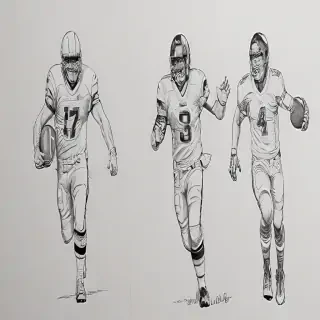 football drawing