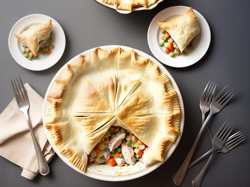 chicken pot pie with phyllo sheets