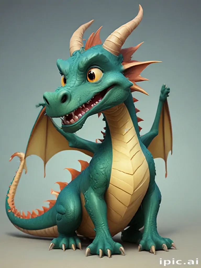 cartoon of a dragon