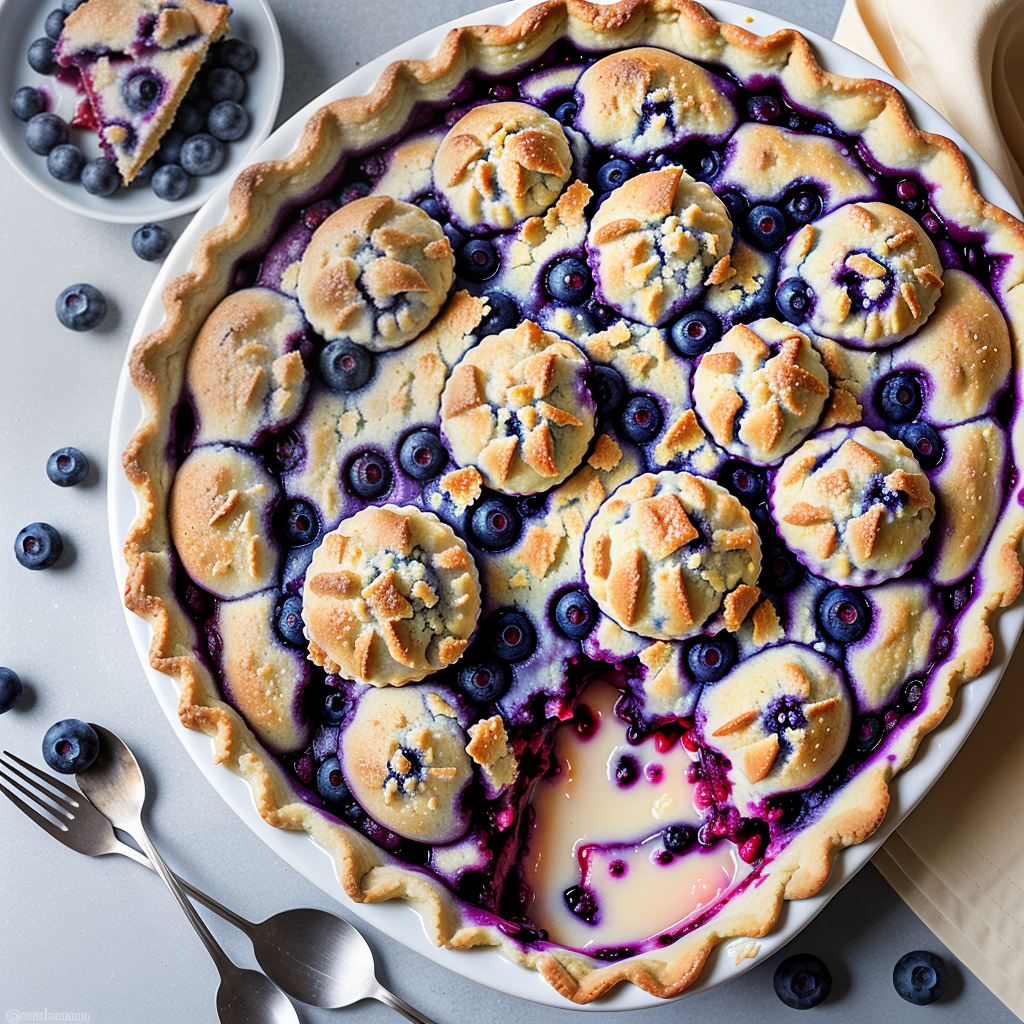 blueberry cobbler with pie filling