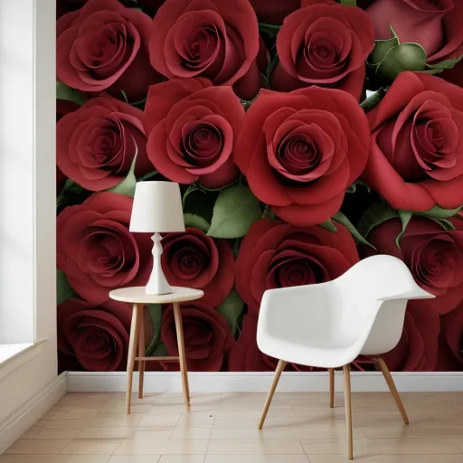 wallpaper with red roses