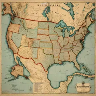 united states of america map