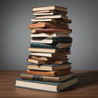 book stack png