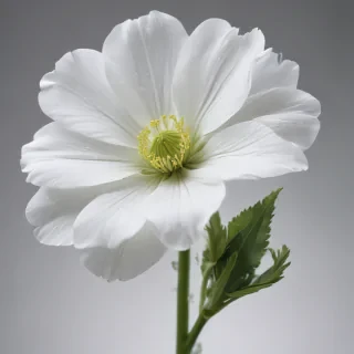 transparent white flower