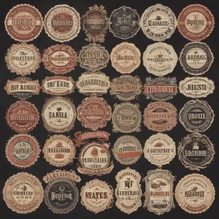 vintage stickers png