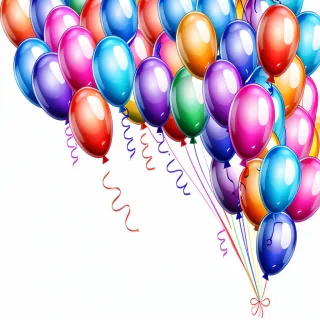 balloons transparent background