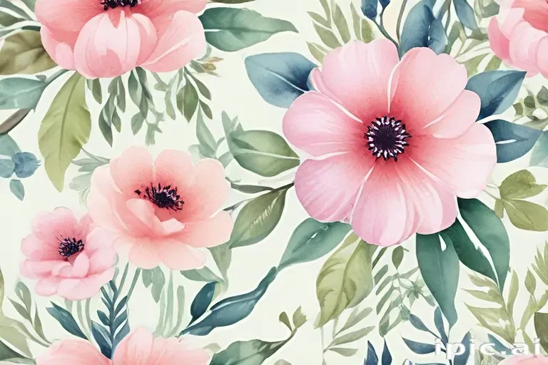 watercolor flower background