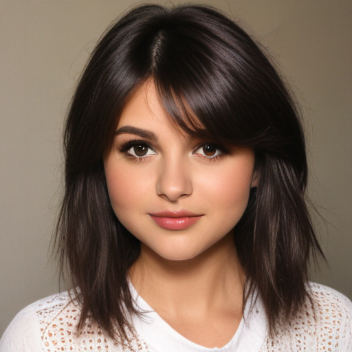 selena gomez hair bangs
