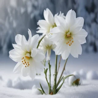 winter flower wallpaper background