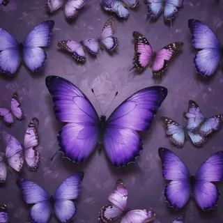 purple butterflies wallpaper