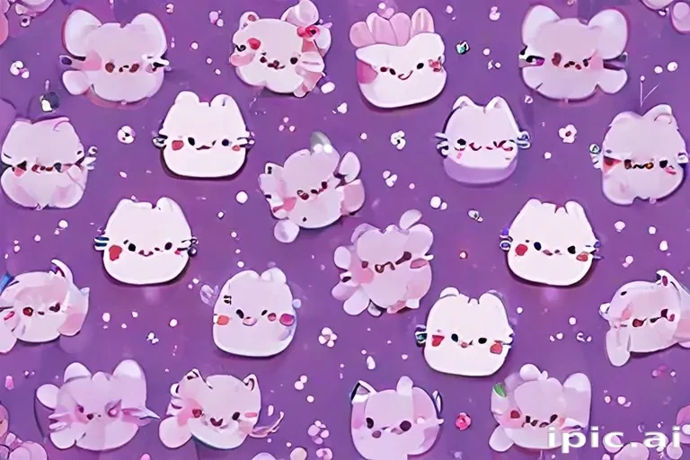 kawaii purple wallpaper