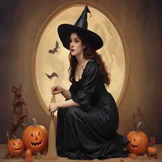 vintage witch images