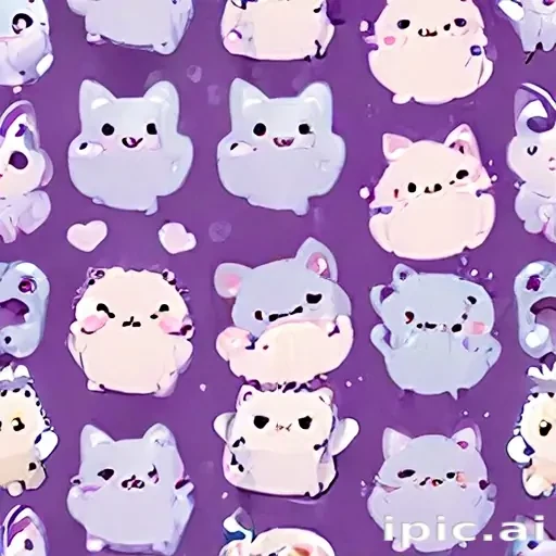 kawaii cute purple wallpaper