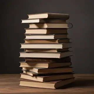 book stack png