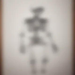 creative skeleton drawings