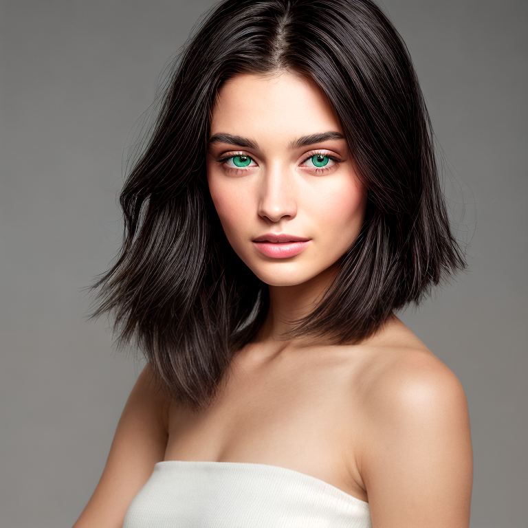 female-shoulder-length-black-hair-green-eyes-mid-20s