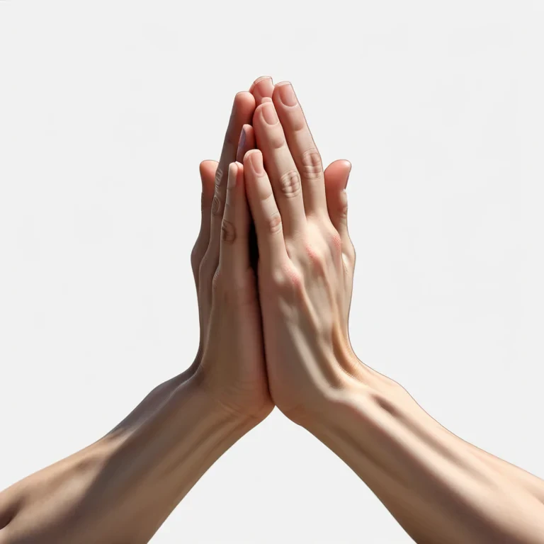 praying hands transparent