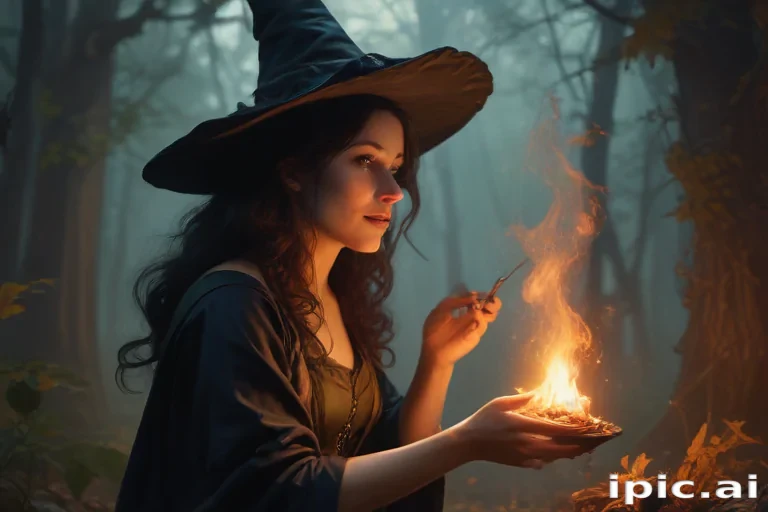vintage witch art
