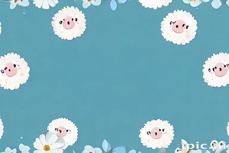 aesthetic cute blue background