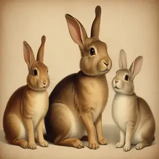 vintage rabbit images