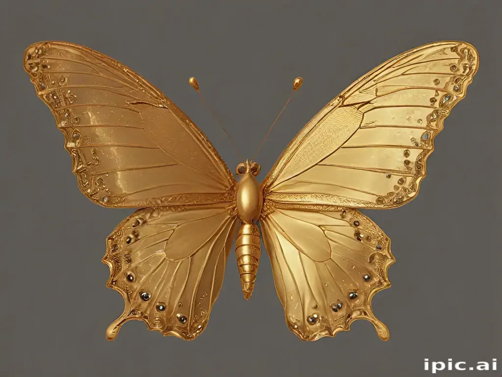 golden butterfly png