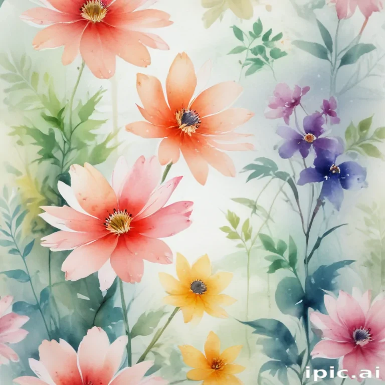 watercolor flower background