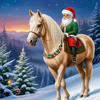 merry christmas horse images