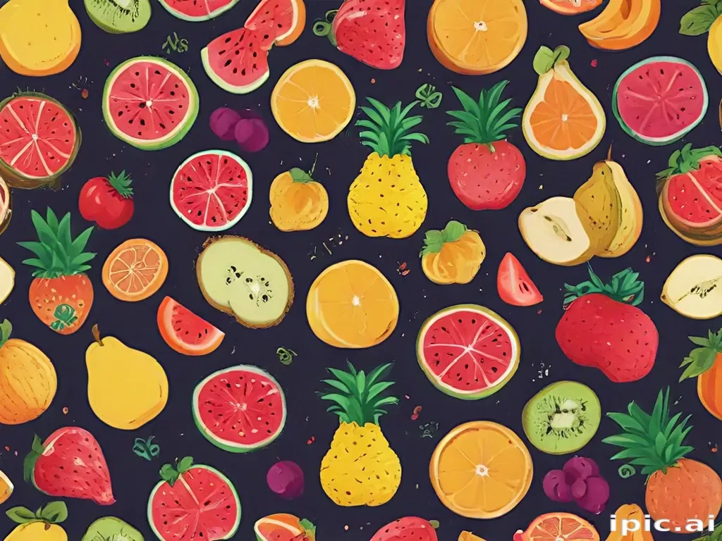 aesthetic fruit background