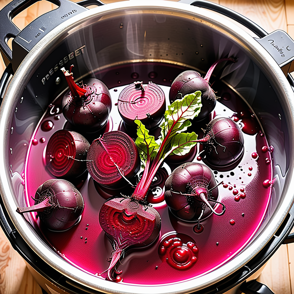 cooking beetroot in a pressure cooker