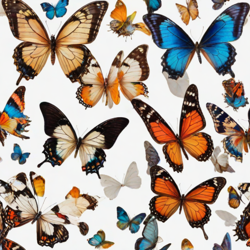 butterflies transparent background