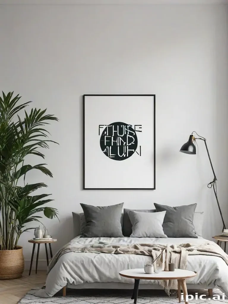 mockup wall art