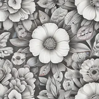 pencil drawn flowers