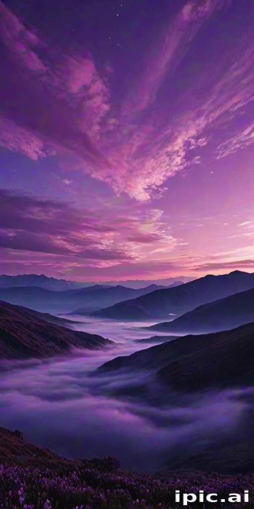purple sky wallpaper
