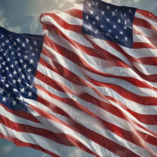 american flag aesthetic