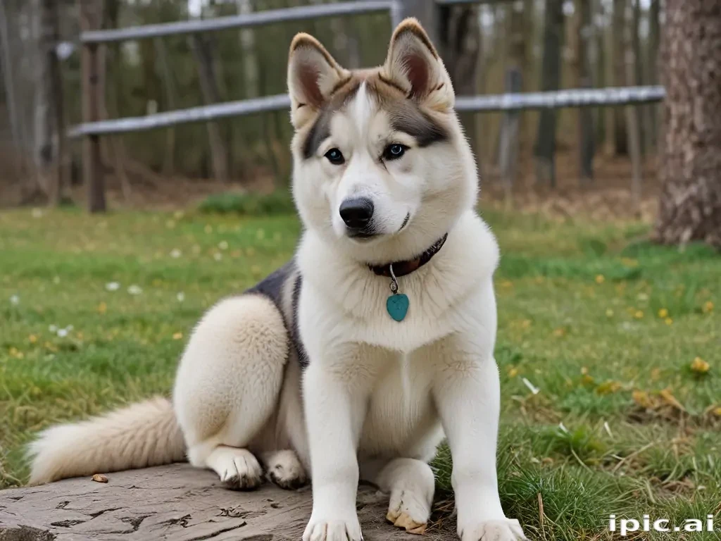 alaskan husky shepherd
