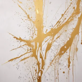 gold and white background