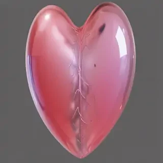 aesthetic transparent heart