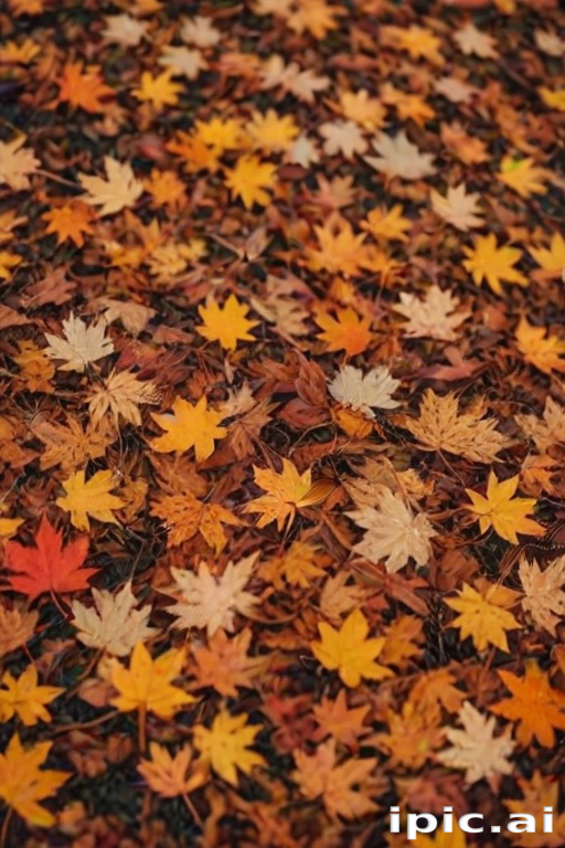 fall leaves aesthetic