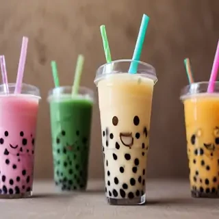 cute boba tea wallpapers