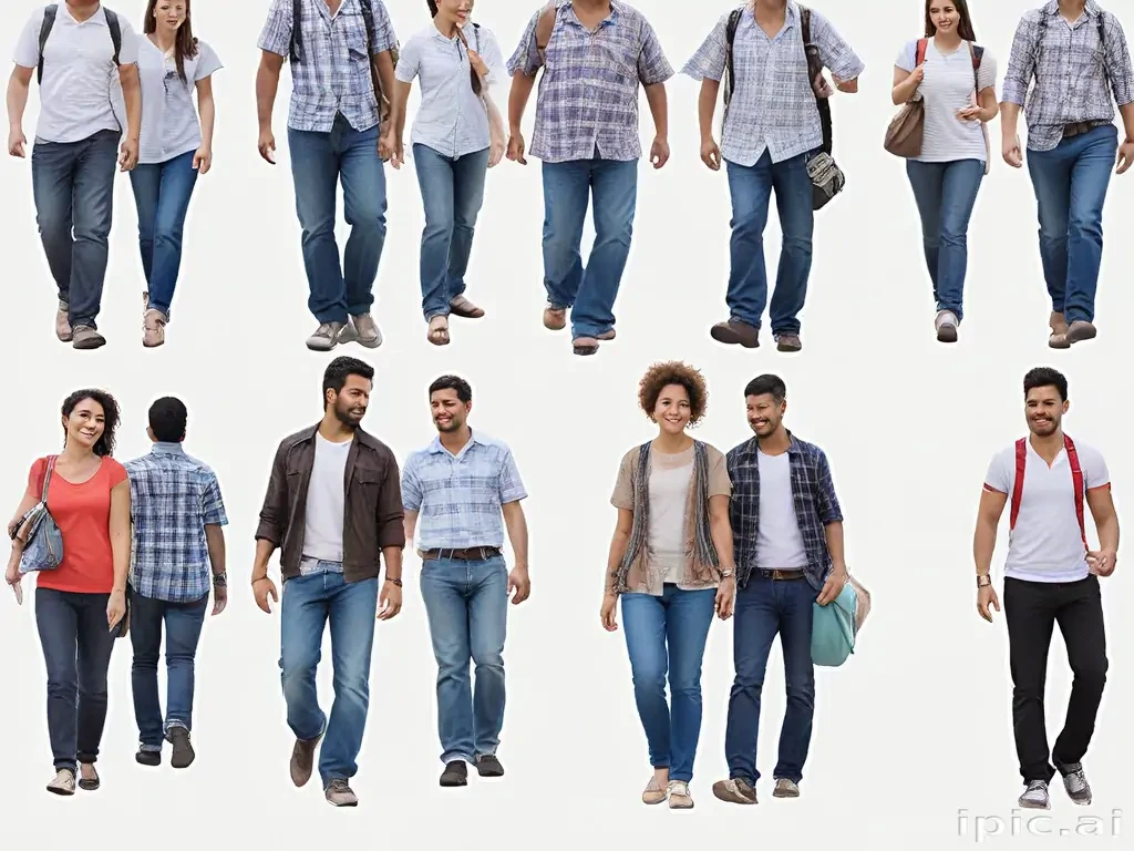 people walking png