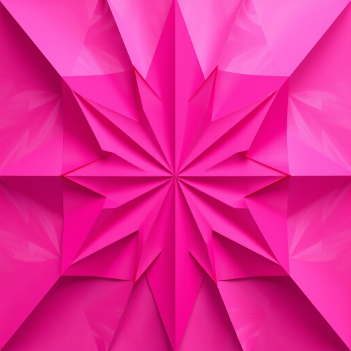 Create a high-resolution abstract geometric pattern with smooth gradients of pink and magenta tones, using a DSLR camera with a 50mm lens, aperture f/1.8, ISO 100, 1/125 shutter speed, top-down view, soft focus style.