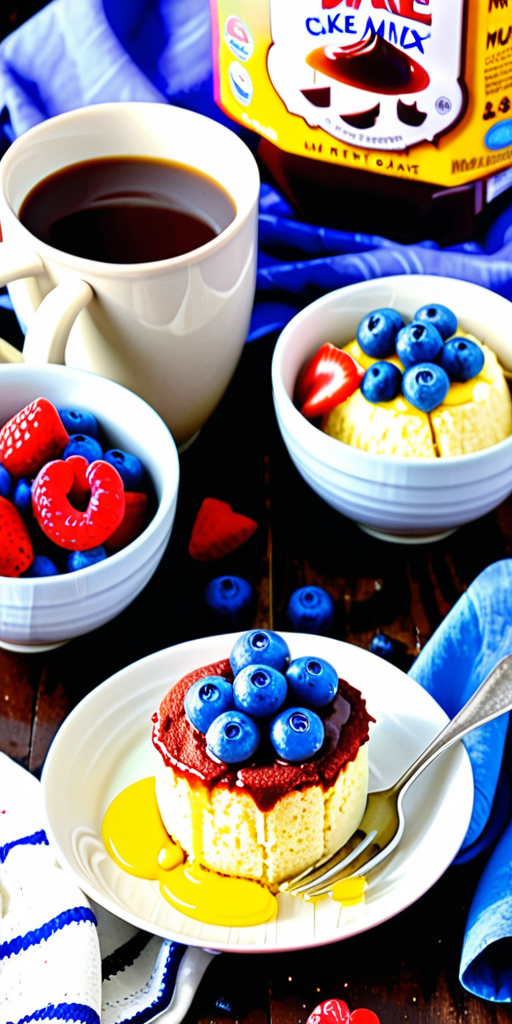 2 ingredient cake mix mug cake