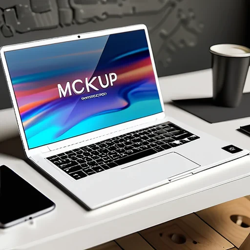 laptop phone mockup