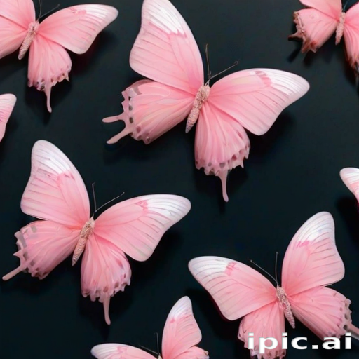 pink butterflies aesthetic