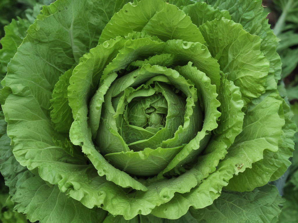 Outline of lettuce